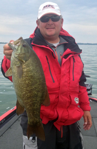 BoatUS ANGLER Pro Staff member Kurt Dove fishing Lake Erie