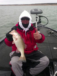 Kurt Dove with a big bass during Bass Central Open #1