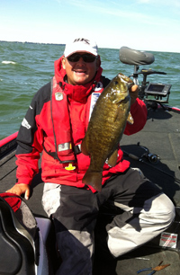 BoatUS ANGLER Pro Staff member Kurt Dove fishing in the 2013 BASS Northern Open